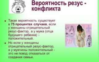 Если у женщины отрицательный резус фактор а у мужчины положительный