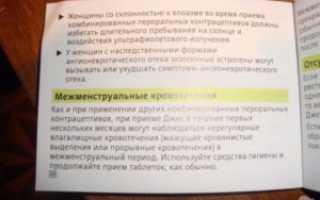 Джес плюс нет месячных после окончания приема блистера
